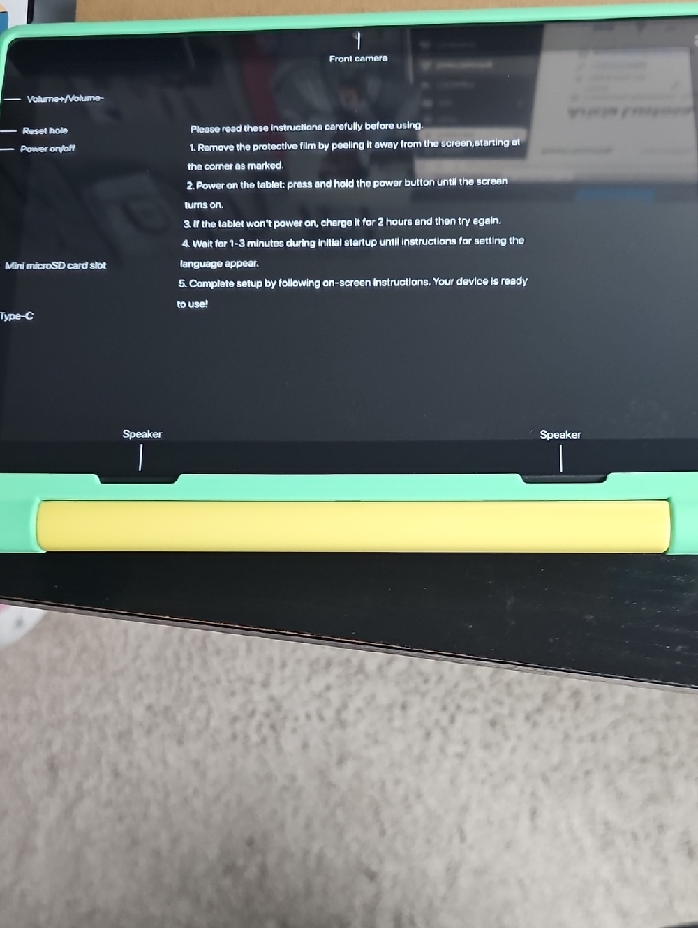 Brand New Android Tablet With Protective Case.